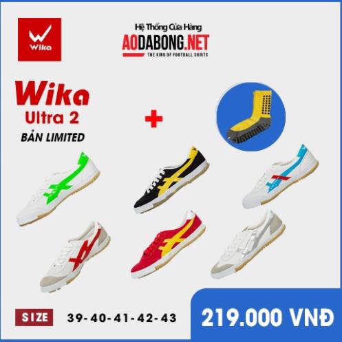 Giày đá bóng, đá banh, thể thao  Siêu Phủi Bata Wika Ultra 2/3 BỀN ĐẸP - chính hãng Wika. Tặng tất