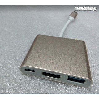 Cáp chuyển type c to hdmi-usb-type c
