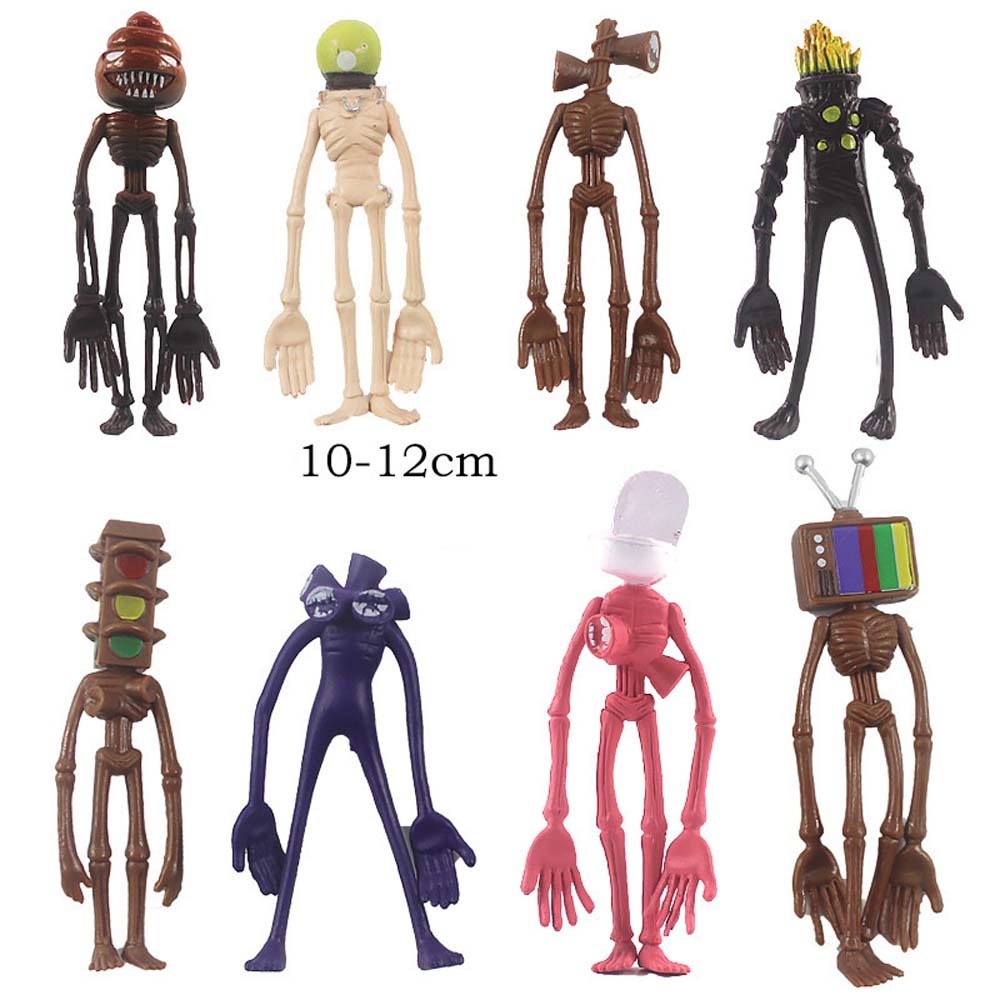 Set 8 mô hình PVC kiểu Anime Siren Head Figuals độc đáo