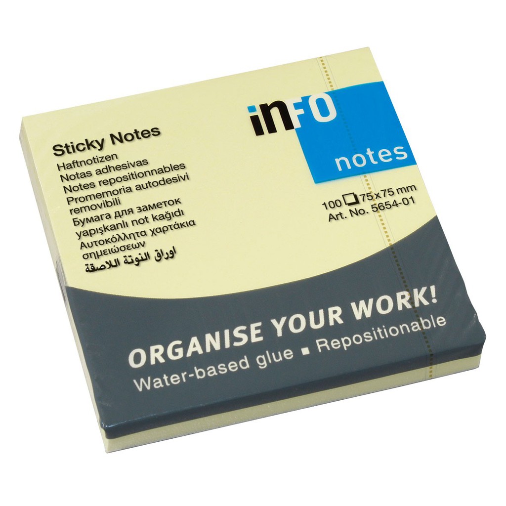 Vỉ 2 tập giấy nhắc việc  INFO các cỡ hàng nhập ĐỨC.