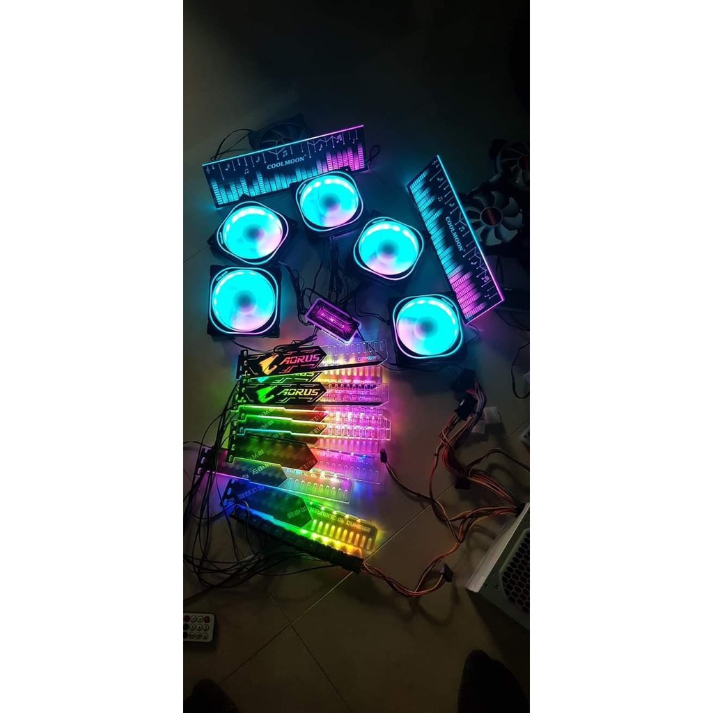 COMBO Vỏ Case VSP KA260 + Tản Khí cr1200 Led RGB + Giá Đỡ VGA - Máy Tính 2T