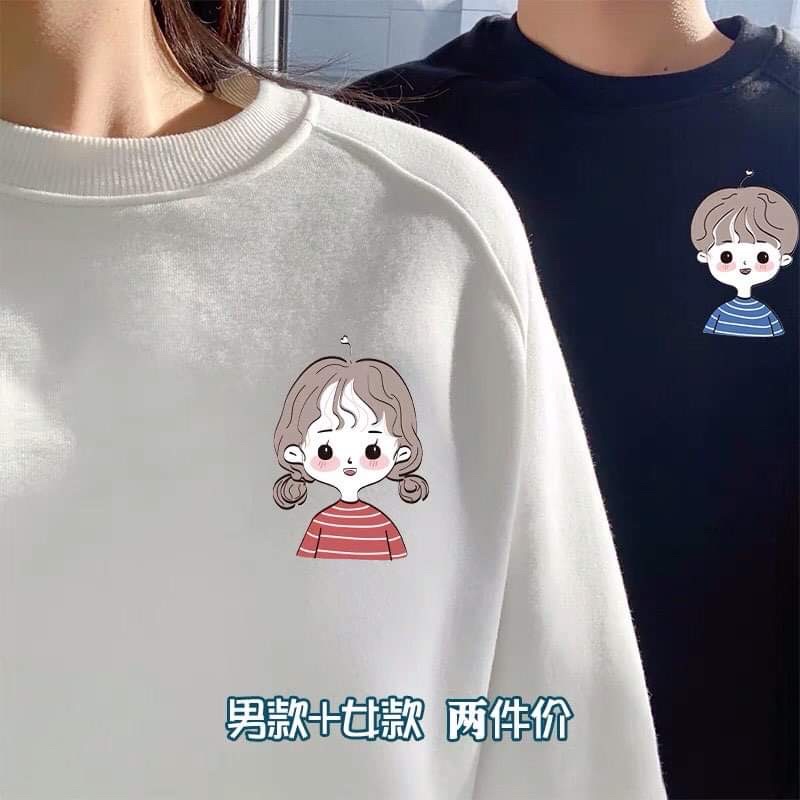 Áo nỉ bo cô bé cậu bé áo kẻ kute TC12