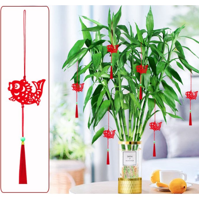 Set 6 dây treo trang trí mừng năm mới phong cách Trung Hoa
