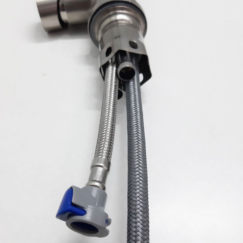 Vòi rửa bát dây rút tăng áp Inox Sus 304 xoay 360 độ cao cấp , gật gù nóng lạnh rửa chén chính hãng bảo hành 24 tháng