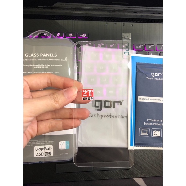 KÍNH CƯỜNG LỰC GOR GOOGLE PIXEL 5/ PIXEL 5A 5G FULL MÀN HÌNH , BỘ 2 KÍNH