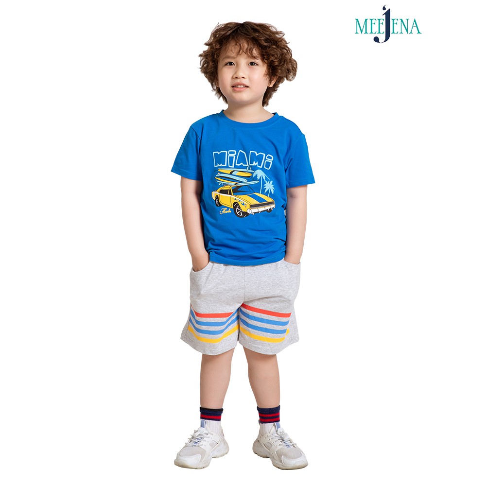 Đồ bộ bé trai thể thao in Xe Hơi từ 18-33 kg - MEEJENA Vải 100% COTTON - 930