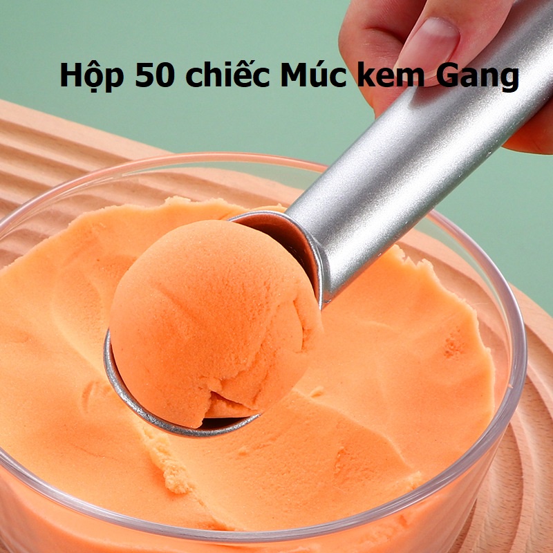 Múc kem gang số lượng 50 chiếc trong 1 link