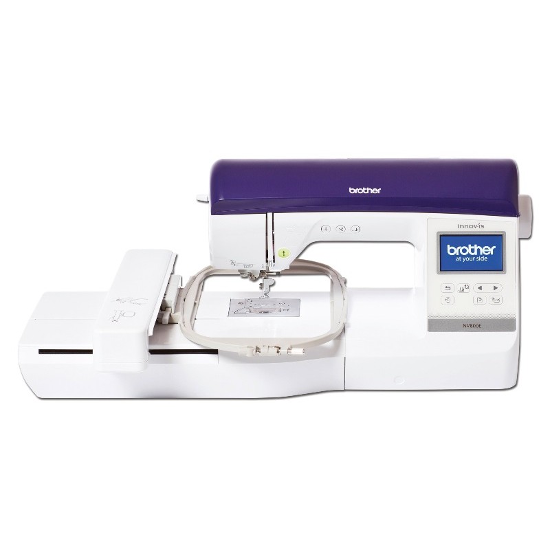 Máy Thêu Vi Tính Brother NV800E - 138 Mẫu Đa Dạng, Tự Động Xỏ Chỉ và Cắt Chỉ