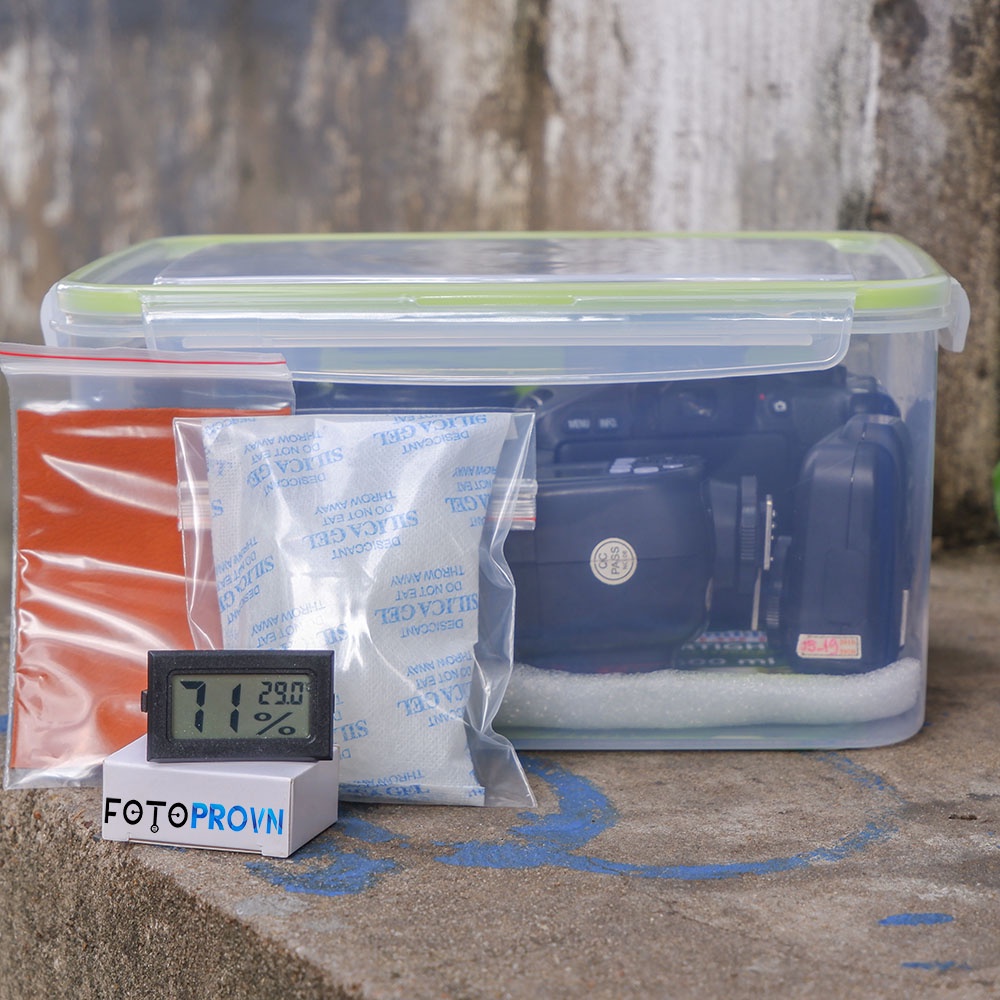 Combo hộp chống ẩm 5 Lít cho máy ảnh mirrorless + kèm quà tặng