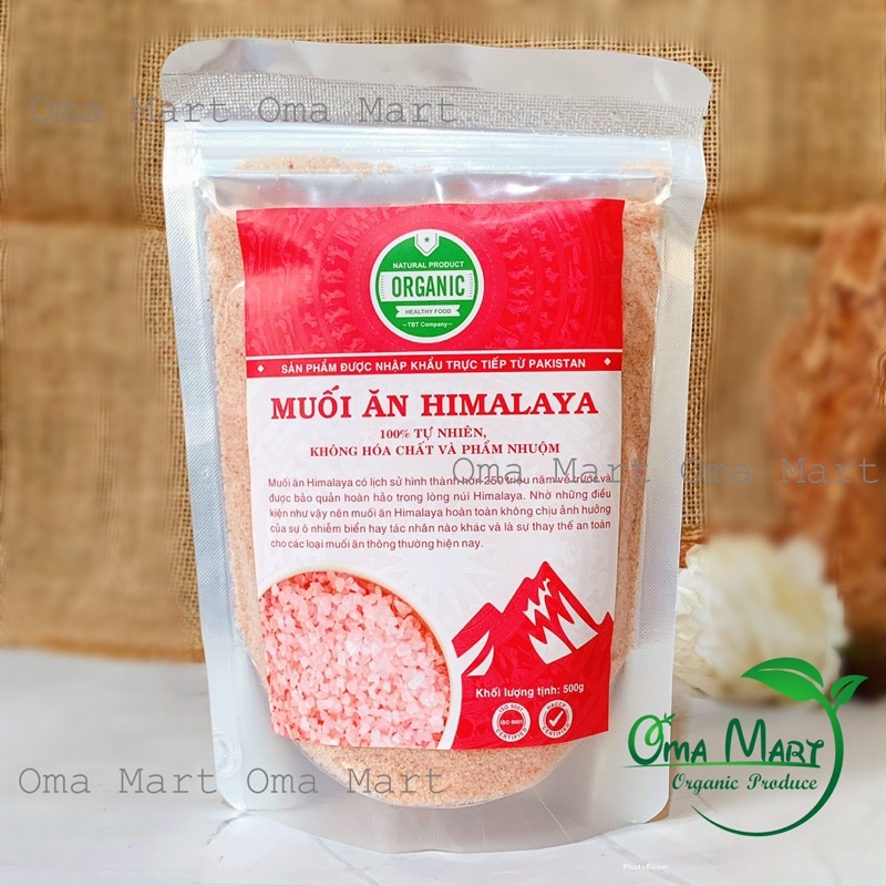 Muối Hồng Himalaya Dạng Mịn Túi 500g