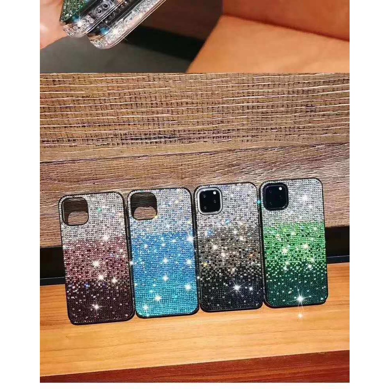Ốp Điện Thoại Kim Cương Màu gradient Cho Iphone 13 14 Pro Max 12 XS Max 11