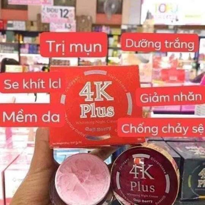 CHÍNH HÃNG CÓ TEM-- Kem 4K - 4K TRÁI CÂY BERY- 4K ĐỎ - 4K MAKEUP Thái Lan