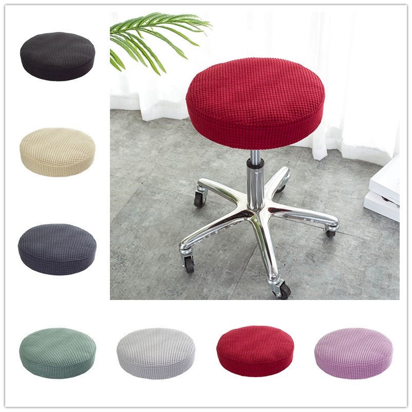 Vỏ bọc ghế ngồi hình tròn bằng sợi polyester co giãn tiện lợi cho gia đình