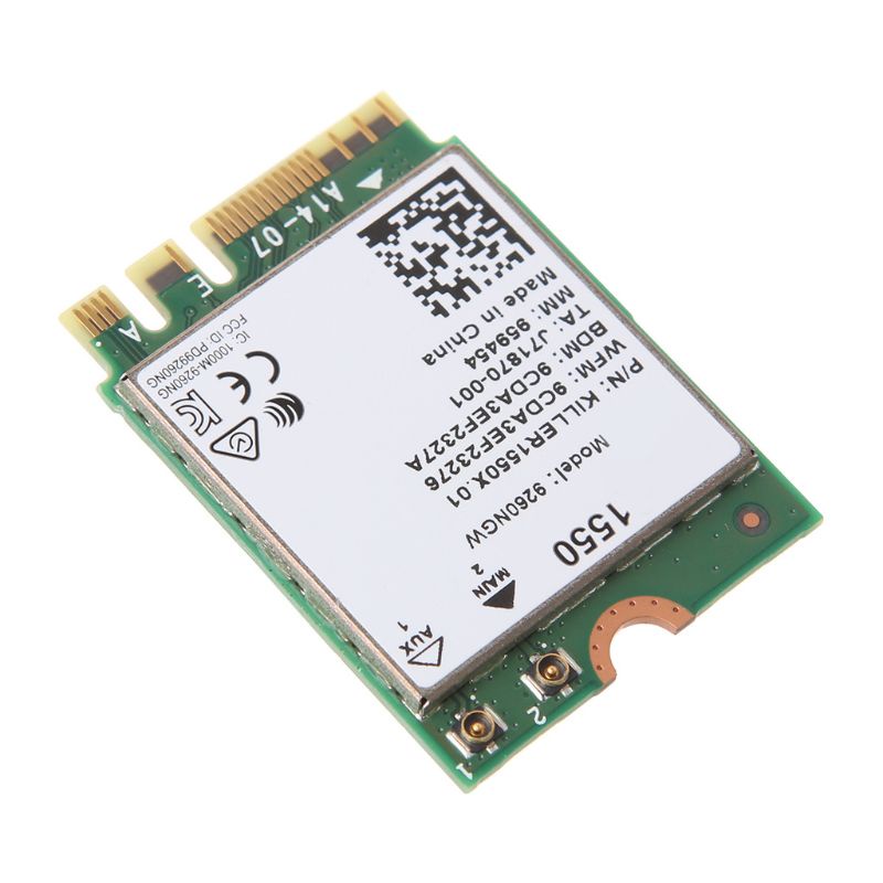 Thẻ Wifi Bluetooth 5.0 Không Dây Cho Killer 1550 In-Tel 9260 9260ngw Ngff 1730mbps