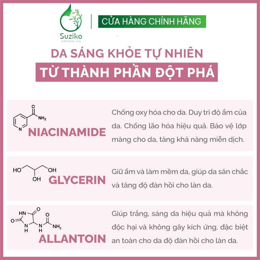 Kem Body Suziko Dưỡng Trắng Toàn Thân Với Công Nghệ Hạt Nano Phân Tử 200ml