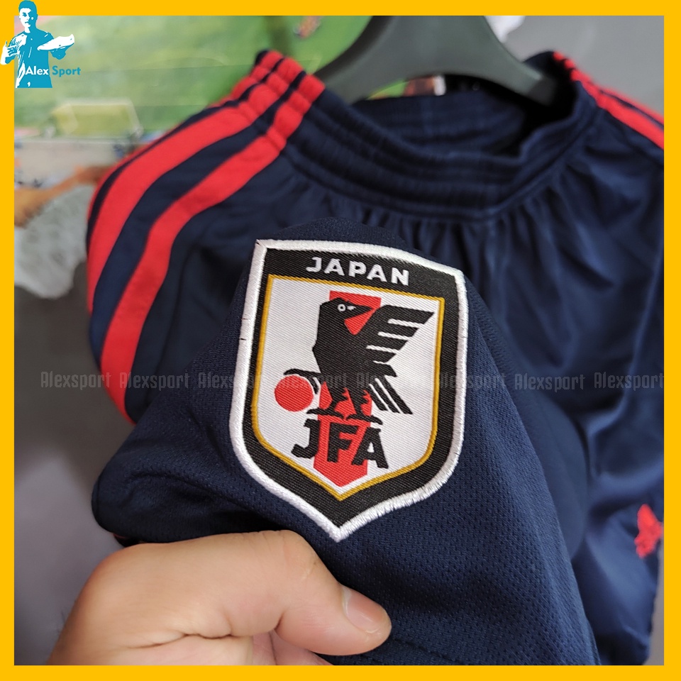 LOGO THÊU Bộ Quần Áo Bóng Đá ĐTQG Nhật Bản 22-23 Anime Bản Đẹp Thoáng Khí - Alex Sport