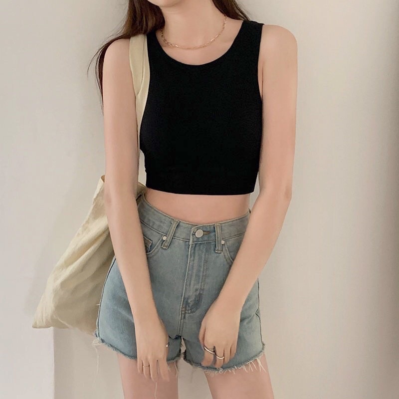 MỚI HÓT-ÁO Bra Cotton CROP TOP Thời trang