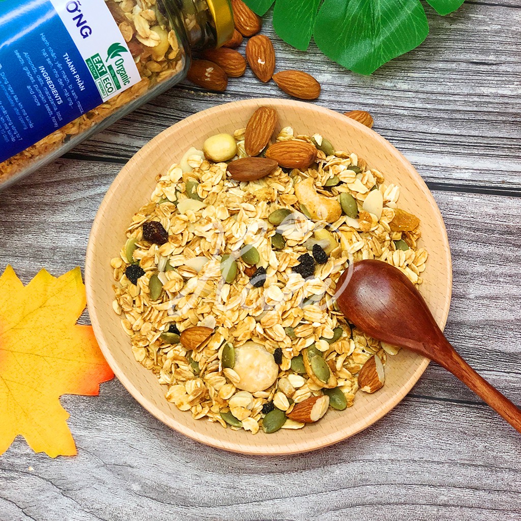 [Mã GROADO1 giảm 10K đơn 50K] Granola nhiều hạt dinh dưỡng cao cấp giảm cân, ăn kiêng, dinh dưỡng buổi sáng  HANI FOOD