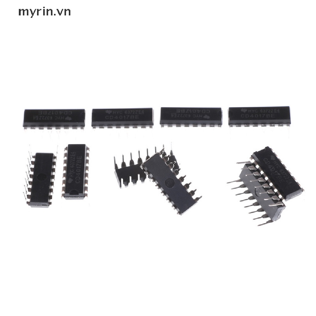 Bộ 10 Linh Kiện Điện Tử CD4017BE 4017 CD4017 Decade