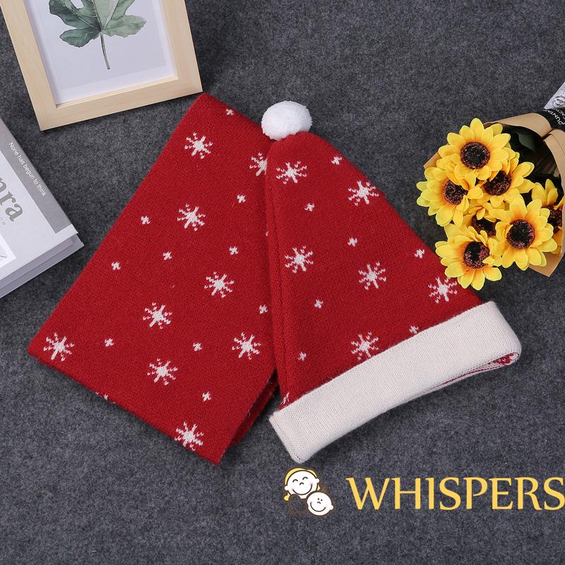 Whispers Set Khăn Choàng Len Dài Rộng Đính Bóng Lông Chắp Vá Màu Sắc Trơn Dành Cho Trẻ Em