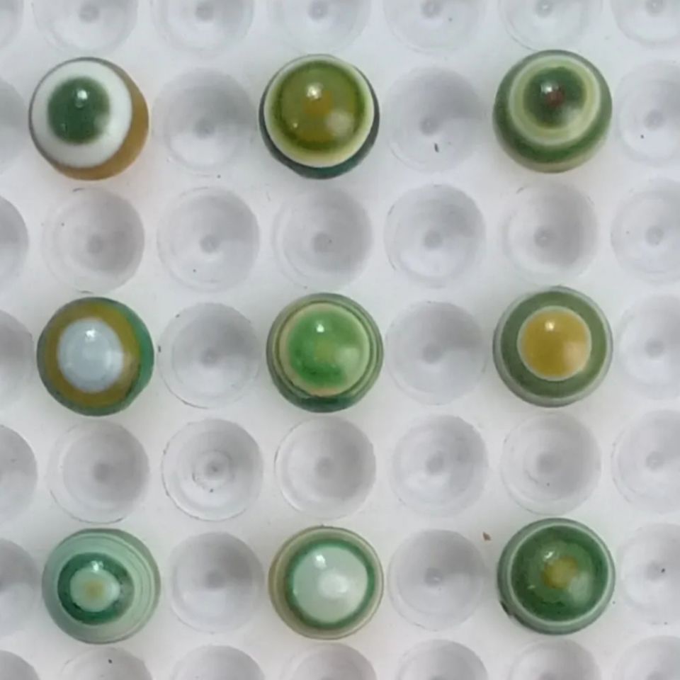 Vòng Tay Chuỗi Hạt Đá Mã Não Tự Nhiên 16mm 9.16Mm Màu Xanh Lá Nhạt Phong Cách Phật Giáo