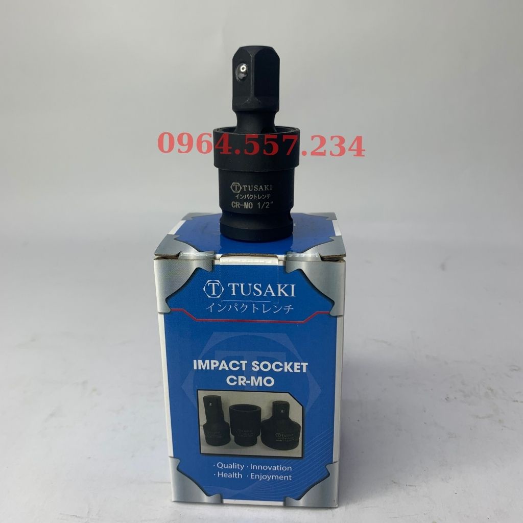 Đầu nối lắc léo, Đầu khẩu lắt léo 1/2"-3/4"-1" Cao Cấp TUSAKI-JAPAN