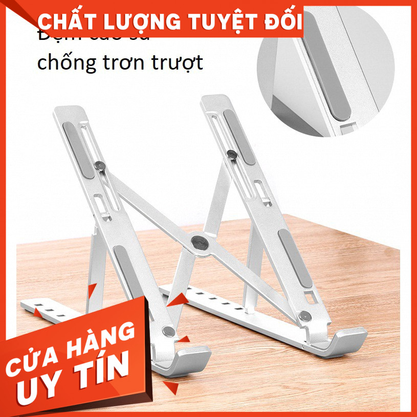 FreeShip-Giá đỡ laptop stand hỗ trợ tản nhiệt có thể gấp gọn chỉnh độ cao để laptop, ipad, macbook, surface