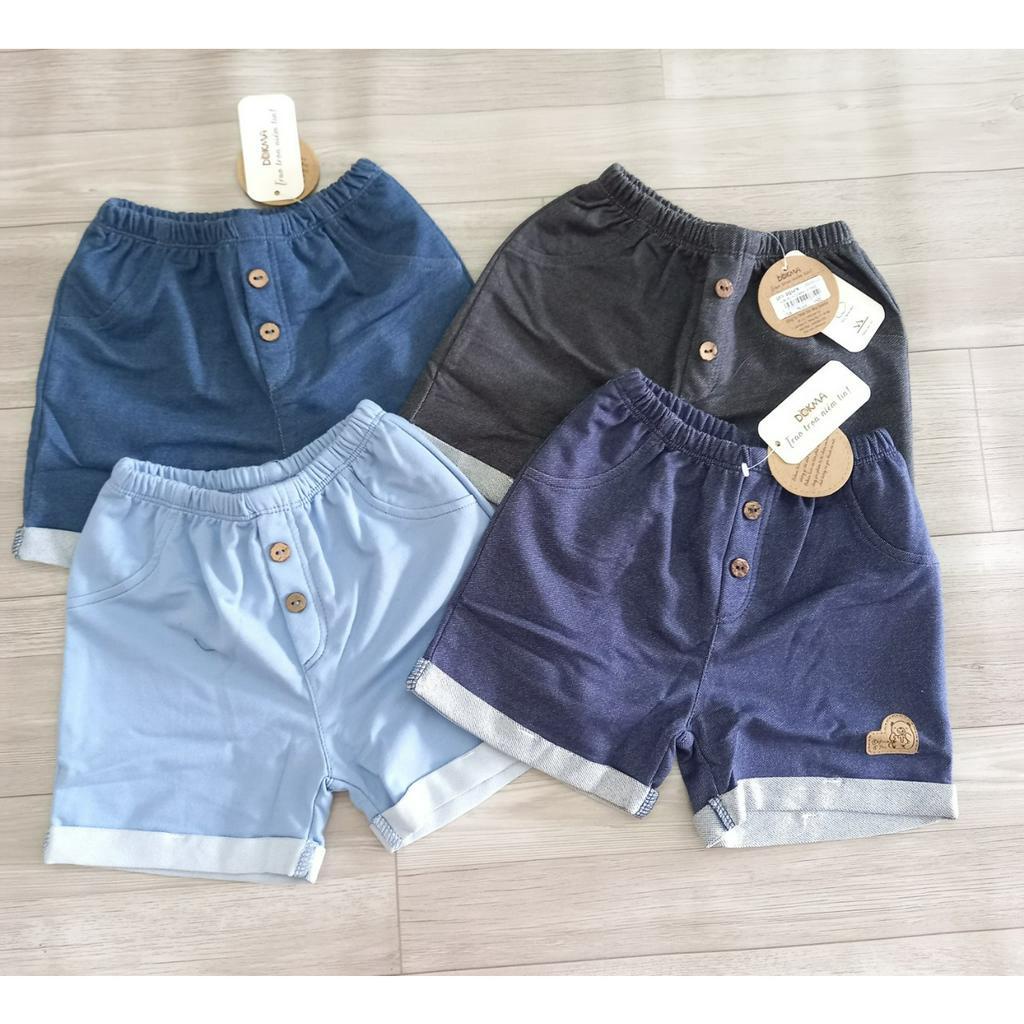 Quần đùi cotton Dokma cho bé trai 9-36M DMQ376,DQ1478