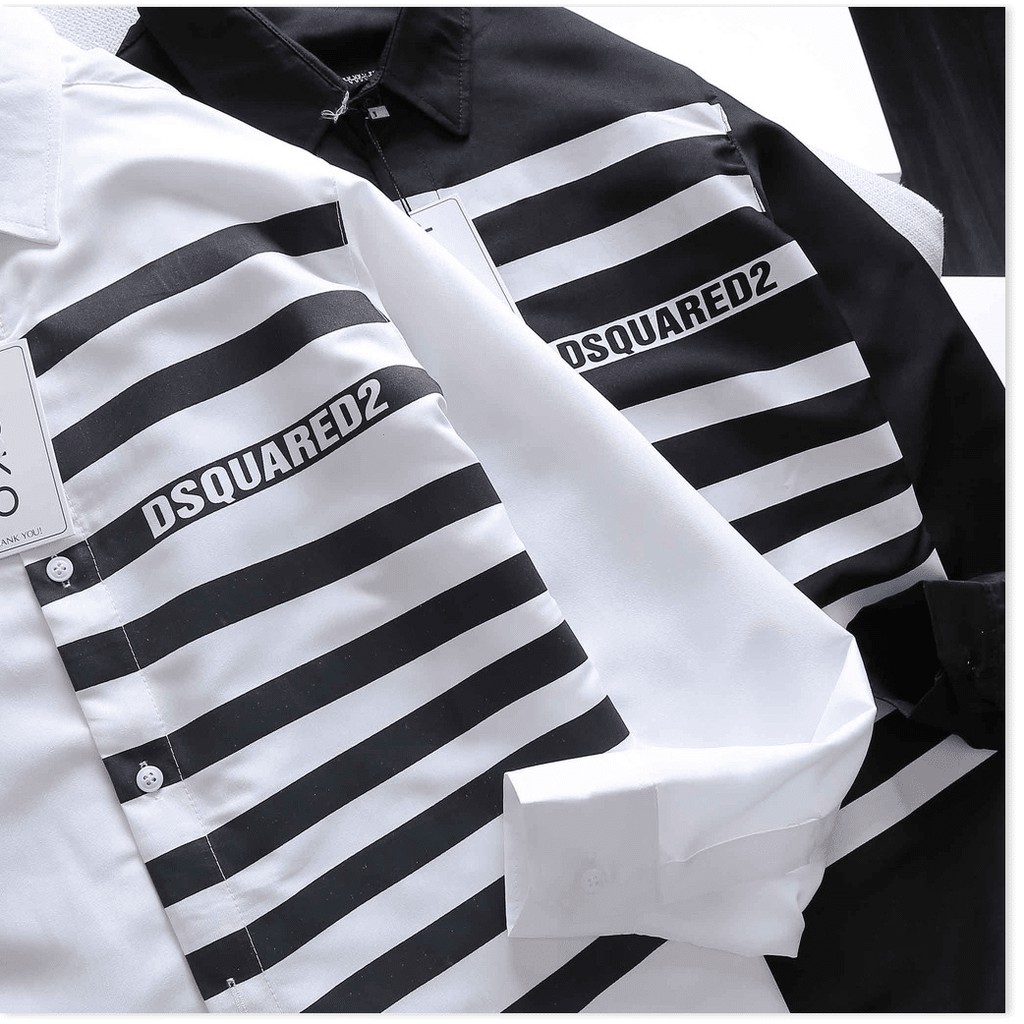 Áo sơ mi in thêu kẻ sọc ngang cực đẹp , hot , kiểu hàn quốc KOKO MI STORE