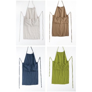 [HANDMADE] Tạp dề cột dây linen