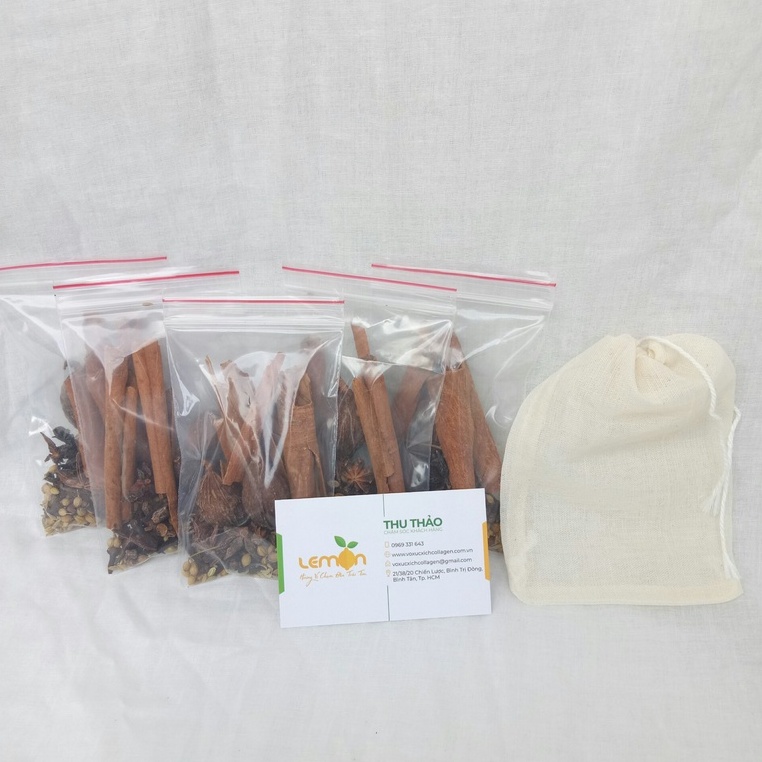 Combo 10 set gia vị thảo mộc nấu phở chuẩn vị - Tặng kèm túi lọc