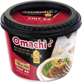 MÌ OMACHI XỐT BÒ HẦM THỊT BÒ NGUYÊN MIẾNG HỘP 153G