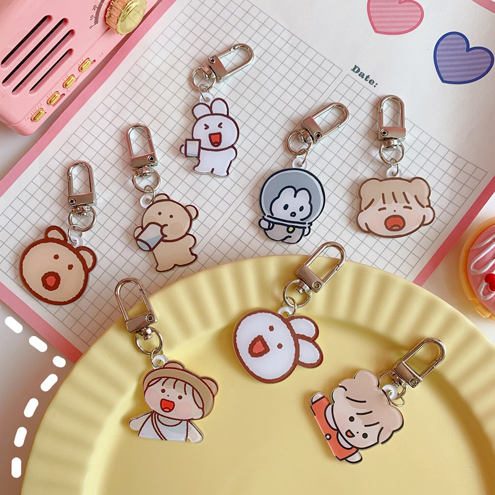 [Mã LIFE1003ALL giảm 10% đơn 50K] Móc Khóa KeyChain Cài Airpods Hình Bé Gái Phụ Kiện Cute