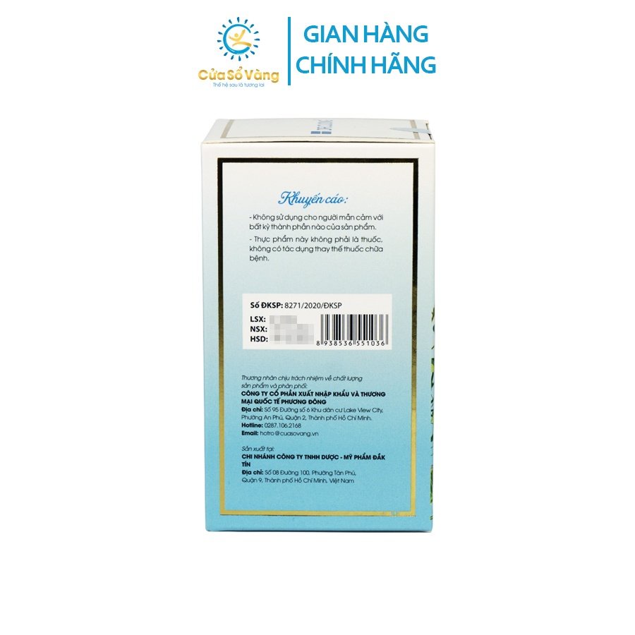 Bình Tràng Thảo Cửa Sổ Vàng Official – Tăng Cường Chức Năng Đường Ruột & Hỗ Trợ Tiêu Hóa 20 gói / hộp