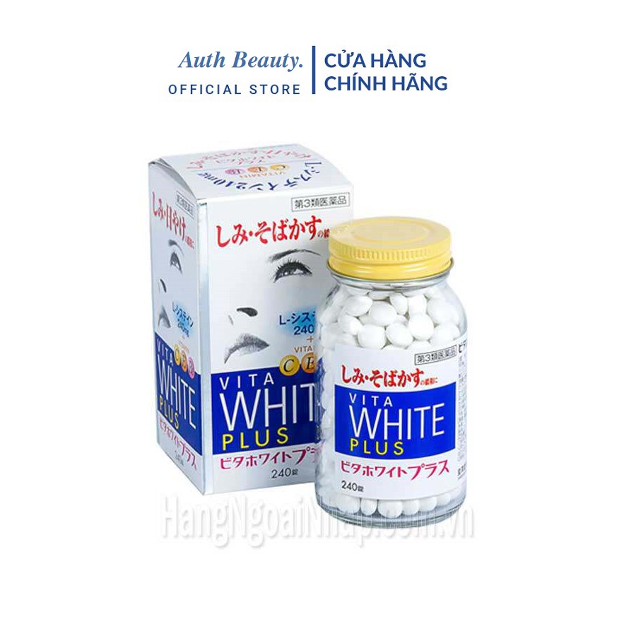 [auth]dạng Viên Uống Trắng Da Vita White Plus- Nhật Bản Hộp 240 Viên | BigBuy360 - bigbuy360.vn