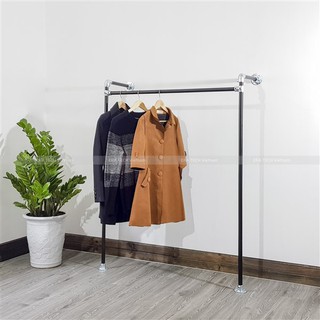 Sào treo quần áo thời trang gắn tường một tầng, giá treo và khung treo quần áo