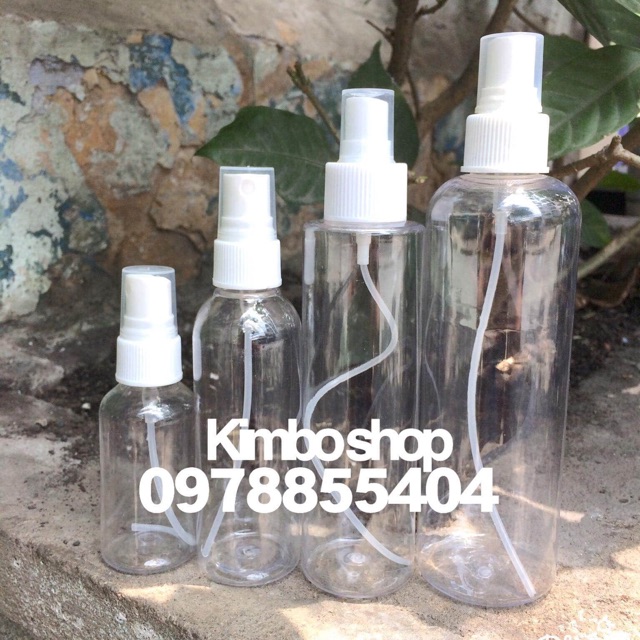 Chai nhựa pet vòi phun sương 50ml 100ml 150ml 200ml 250ml