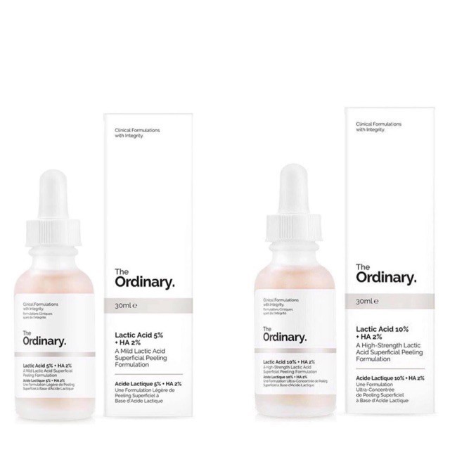 The Ordinary Lactic Acid + HA 2% - Tinh chất sáng da, mờ thâm The Ordinary