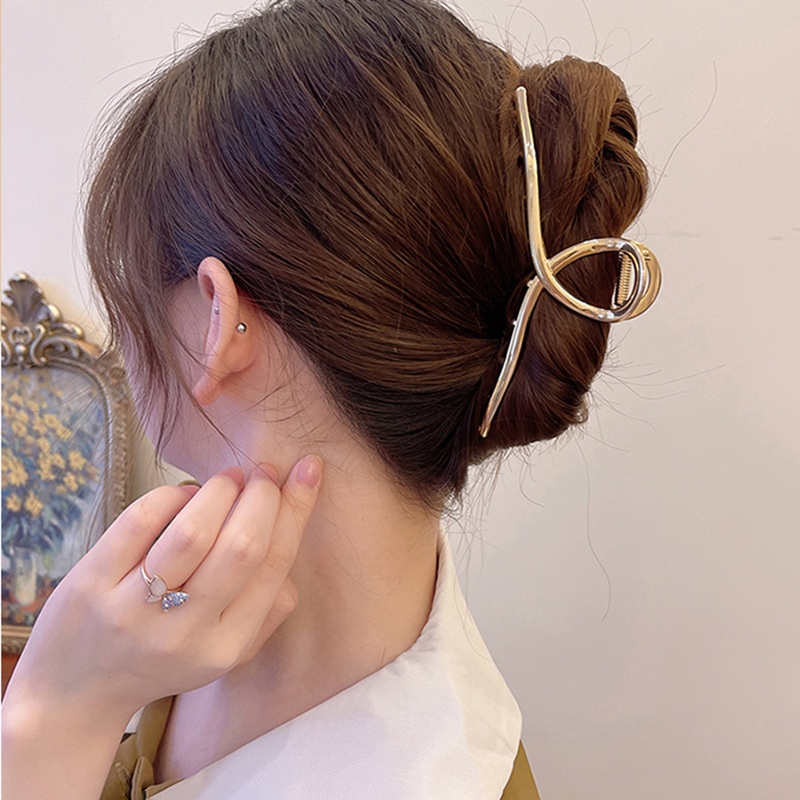 Kẹp Tóc Càng Cua Kim Loại Cỡ Lớn 13cm Chất Lượng Cao Cho Nữ