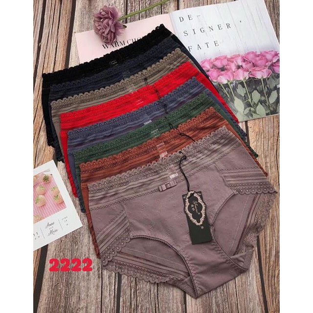 Quần lót cotton nữ cho mông 85-95cm , quần lót nữ cotton cạp cao không gian eva KGE 2222
