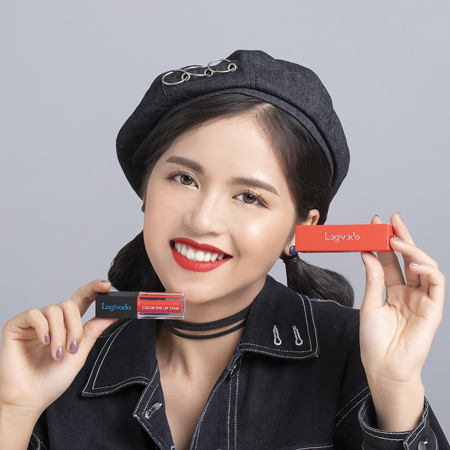 Son kem lì Hàn Quốc Lagivado lên màu chuẩn, lâu trôi Color Dye Lip Stain dạng nước – 04 màu son đẹp 4,5g | BigBuy360 - bigbuy360.vn