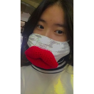 Khẩu trang môi ||| made by little crocheting