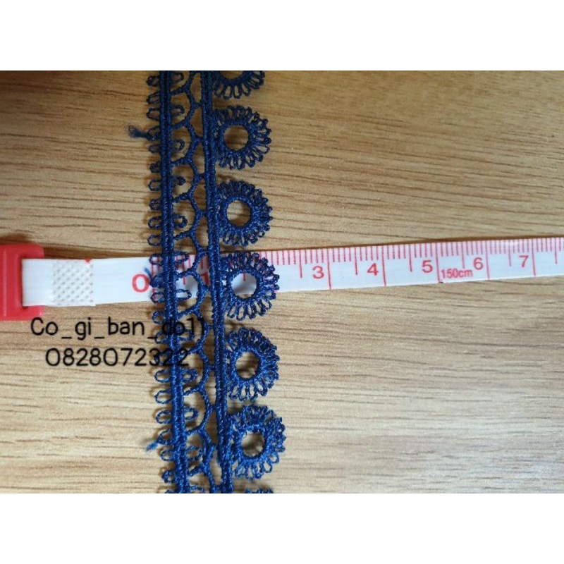 1m Ren Viền Cotton Hoạ Tiết Mặt Trời Bản 2cm.