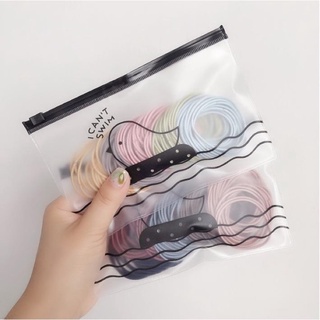 Set 100 Sợi Thun Cột Tóc Kèm Túi Zip