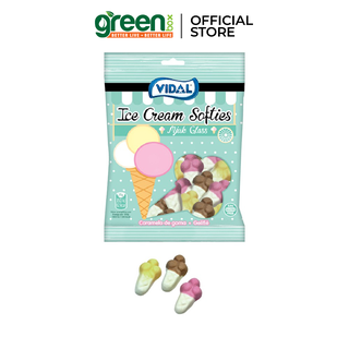 Kẹo dẻo trái cây hình thú, trứng chiên, cây kem và hàm răng dễ thương Vidal Tây Ban Nha 100g