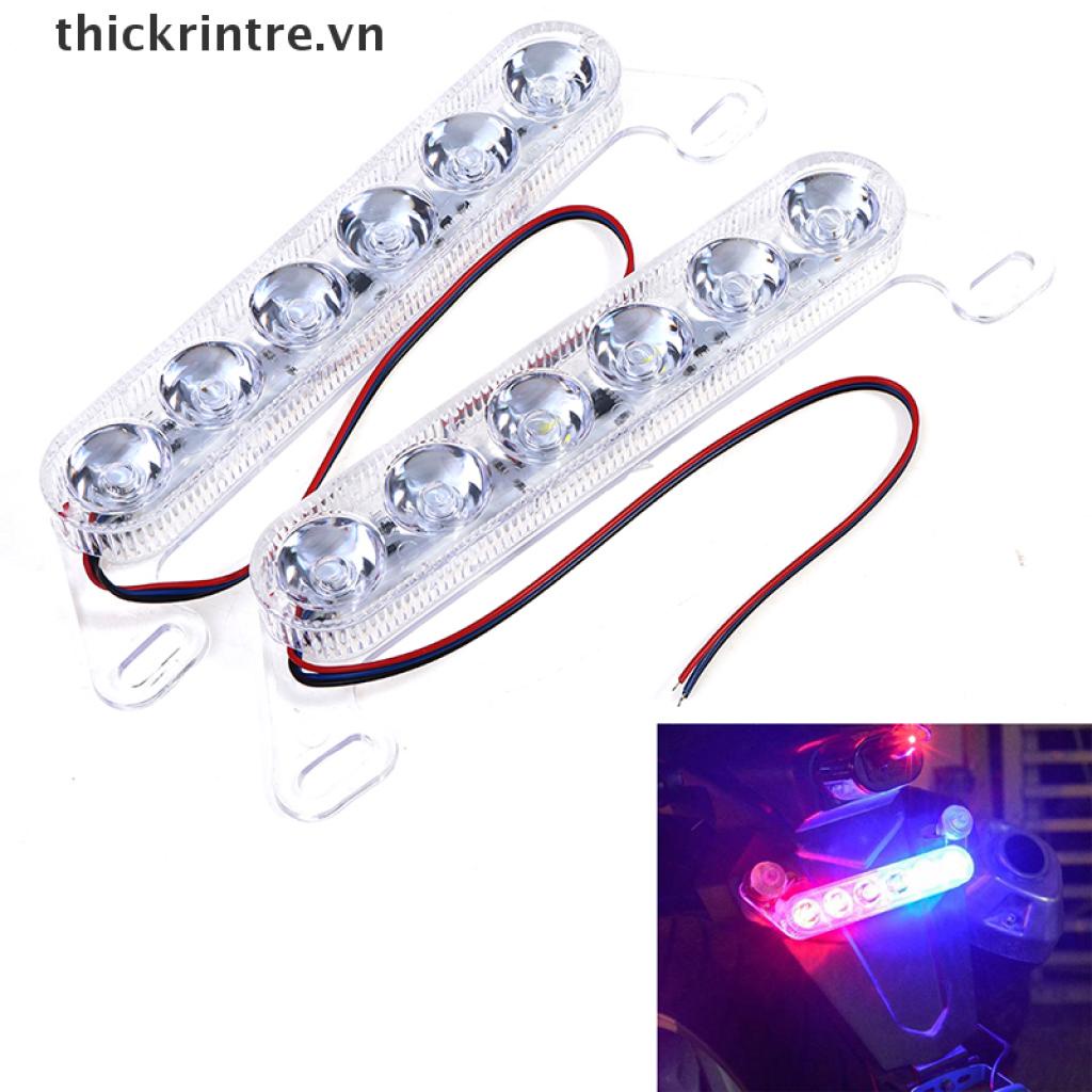 4 Đèn Led Drl 12v Cảnh Sát Cảnh Sát Tự Động Phát Hiện Dày