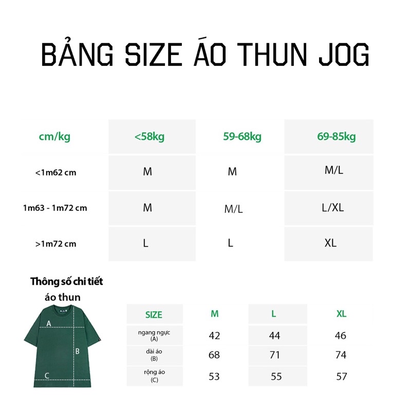 Áo Thun JOGGER V3 Unisex Nam Nữ Form Rộng 100% Cotton Co Giãn