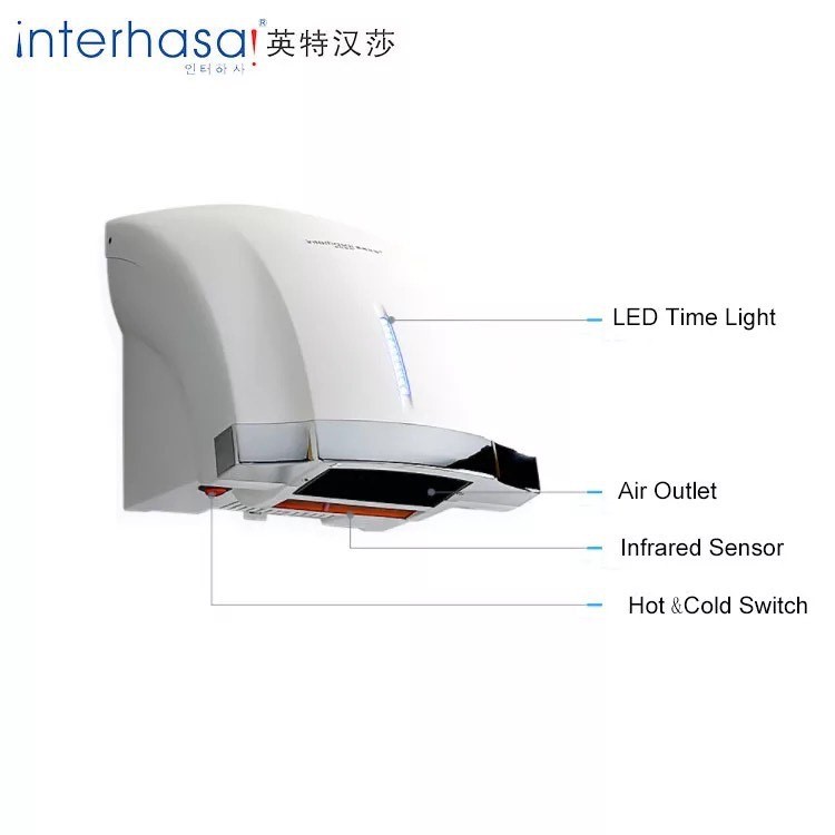 Máy sấy tay cao cấp Interhasa HSD-A1003, Hàng chính hãng, bảo hành 12 tháng.