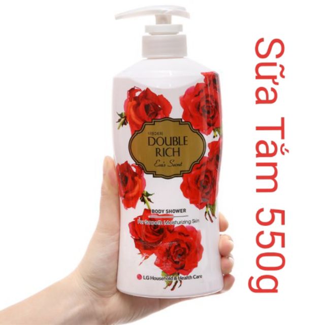 Sữa tắm Double Rich hương hoa hồng 550g | BigBuy360 - bigbuy360.vn