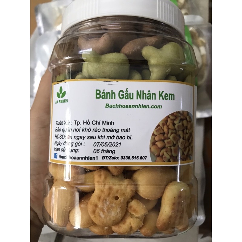 Bánh gấu nhân kem chùm ngây socola nhiều vị